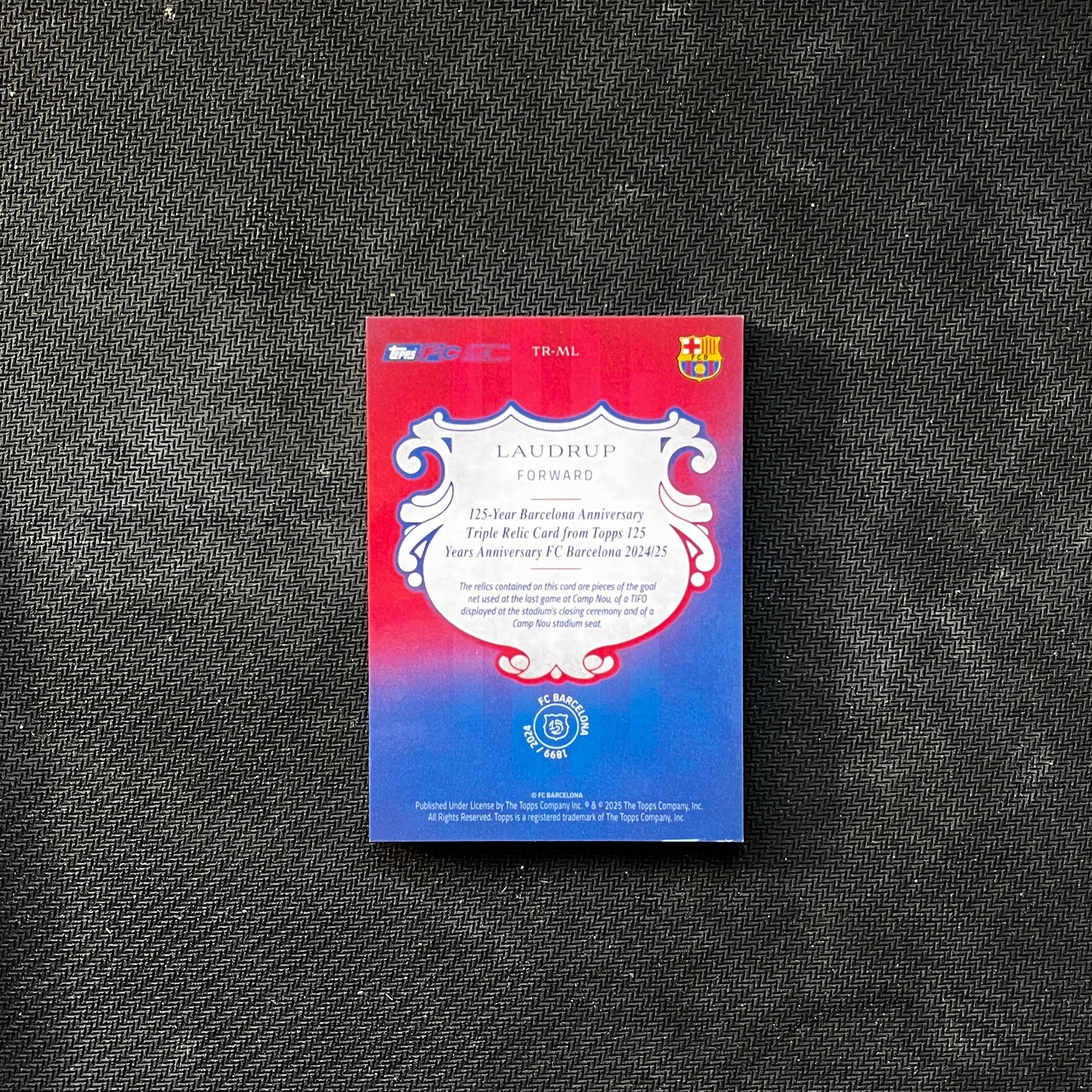 Carta Laudrup TOPPS 125th Aniversary FCBarcelona