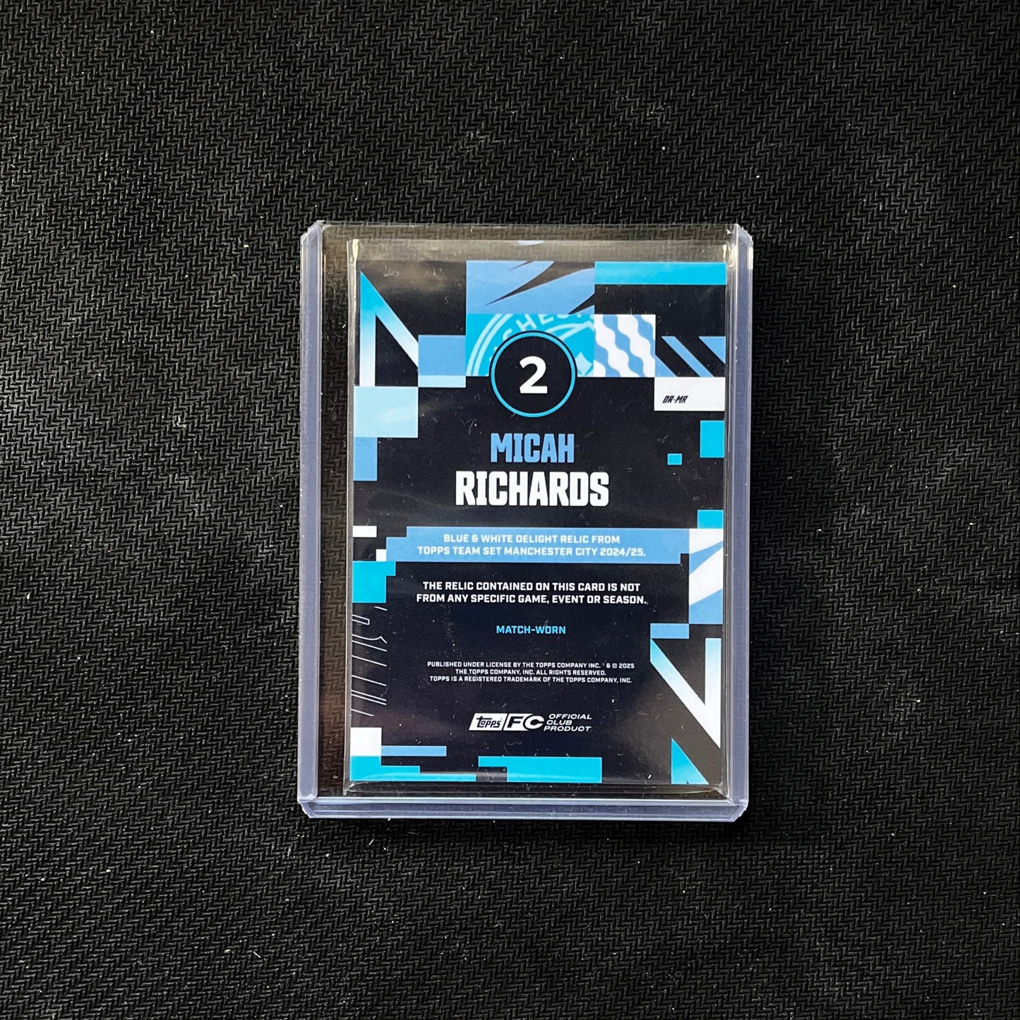 Carta Micah Richards TOPPS Manchester City Team set 2024/25
