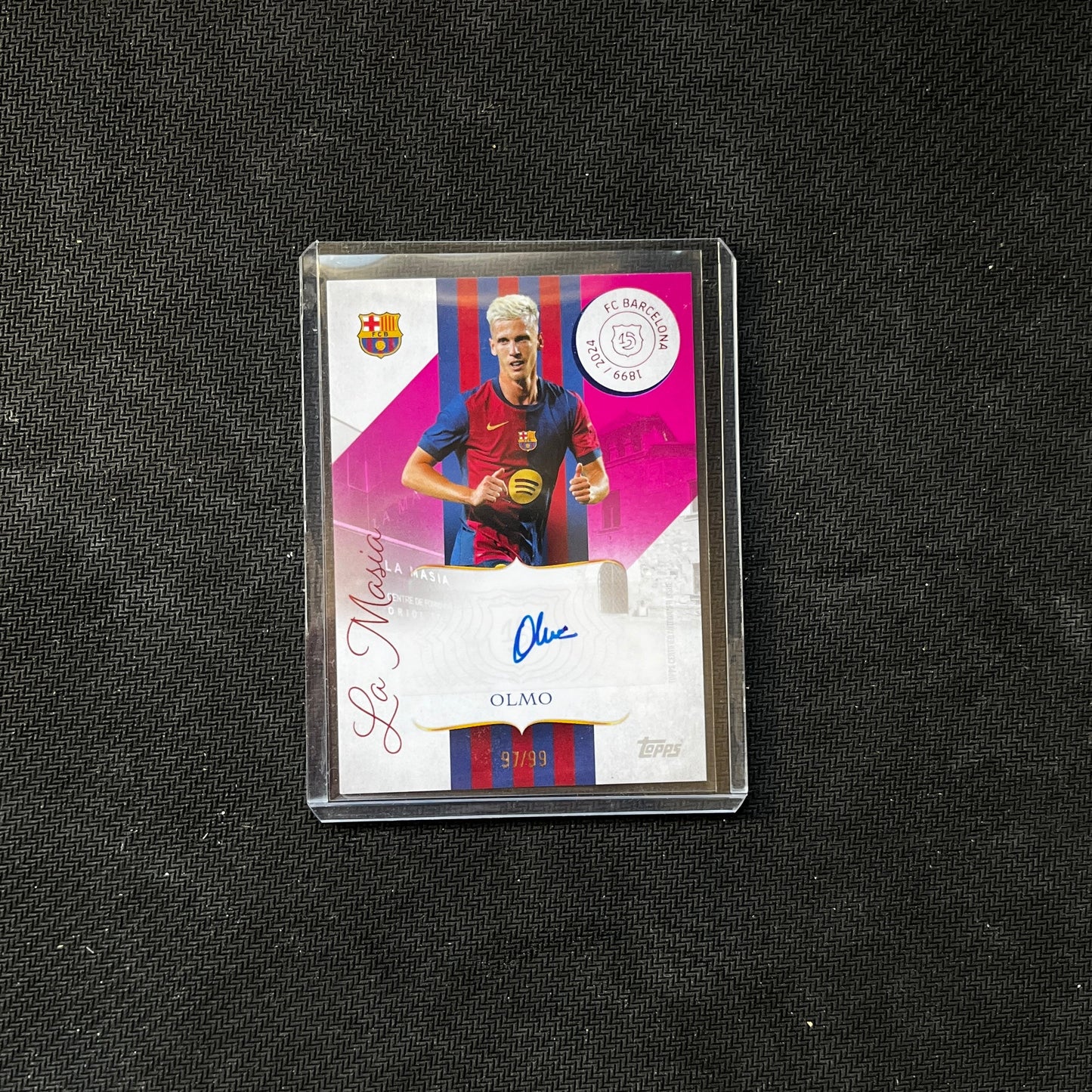 Carta Dani OlmoTOPPS 125th Aniversary FCBarcelona