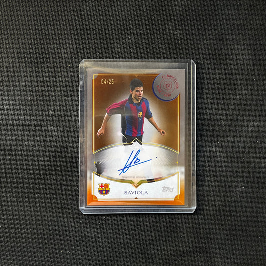 Carta Saviola TOPPS 125th Aniversary FCBarcelona